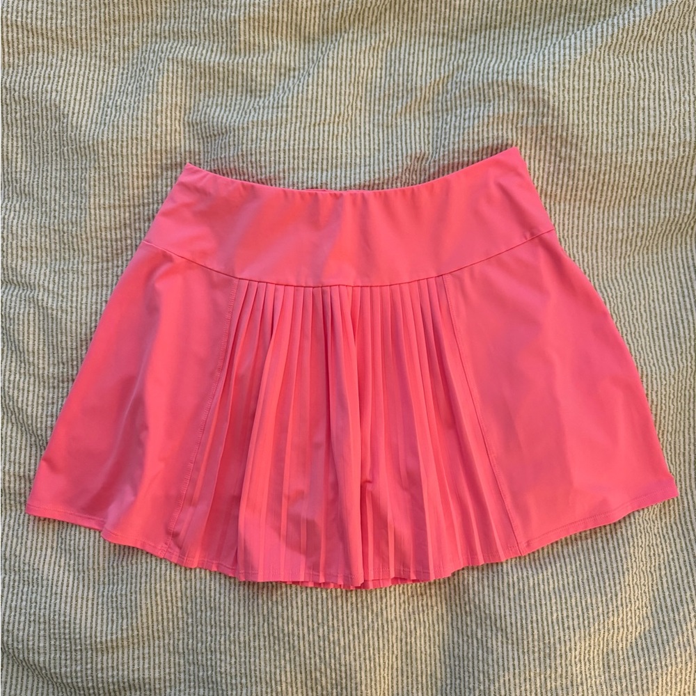 tail pink tennis skirt